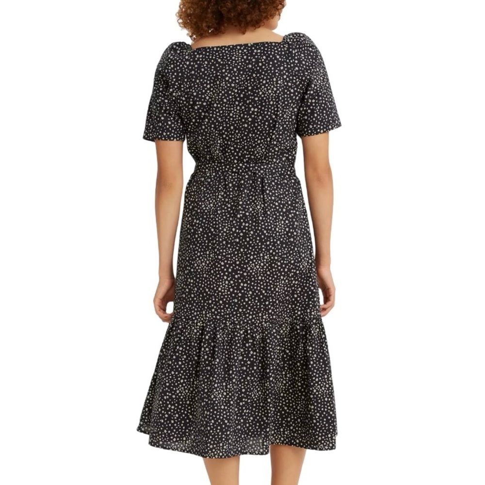 Levi's NEW Bailey Cotton Midi Dress Black & White Floral Women’s Size Large - Picture 2 of 8